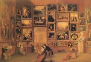 unknow artist Gallery of the Louvre (mk05) china oil painting reproduction